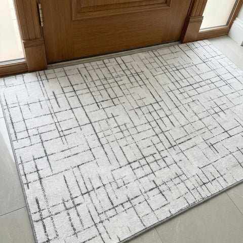 Washable Area Rugs for Living Room, Bedroom & Dining Room – Modern Soft Low Pile Non Slip Carpet – Pet Friendly Waterproof Foldable Rugs for Home