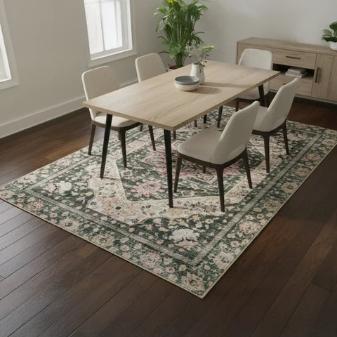 Washable Area Rugs for Living Room, Bedroom & Dining Room – Modern Soft Low Pile Non Slip Carpet – Pet Friendly Waterproof Foldable Rugs for Home