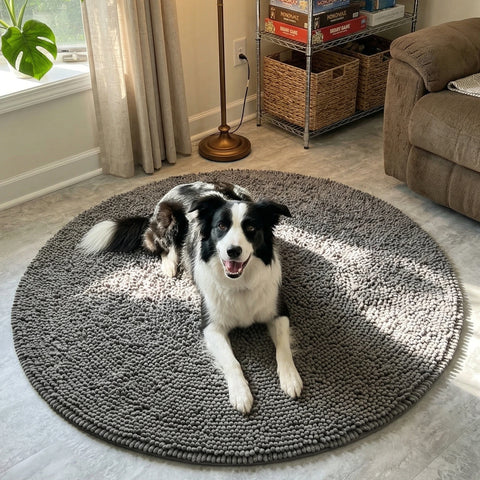 Muddy Mat® Dog Door Round Mat